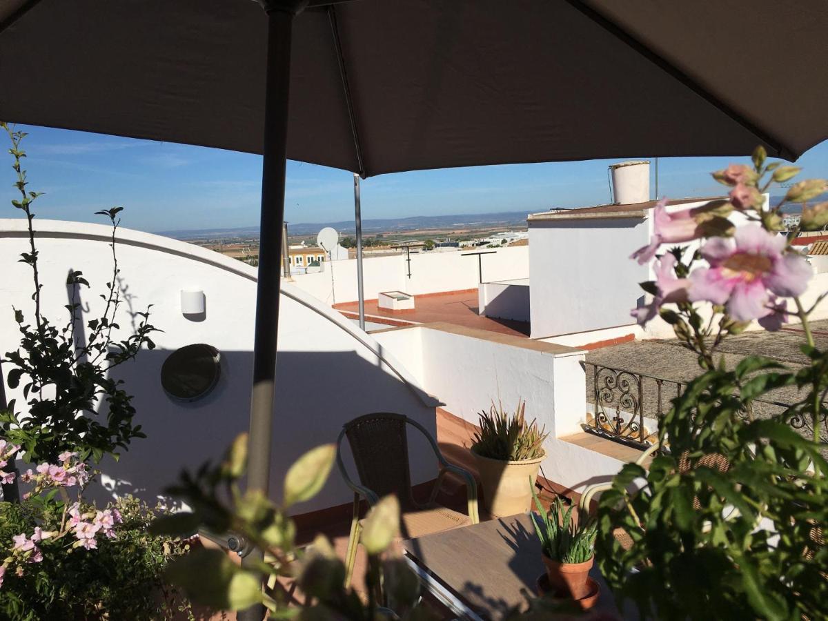 Casa Leon Blanco Carmona Reformada Centrica Con Chimenea Y Terraza Con Vistas Villa Exterior foto